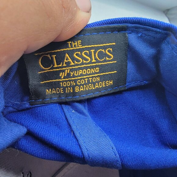 Roots And Budz Blue Snapback Hat The Classics By Yupoong Casual Comfort - Picture 5 of 9